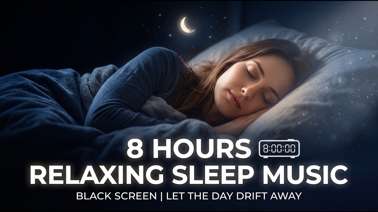 Sleep Sounds | Let the Day Drift Away | Gentle Water Sounds 8 Hours of Black Screen