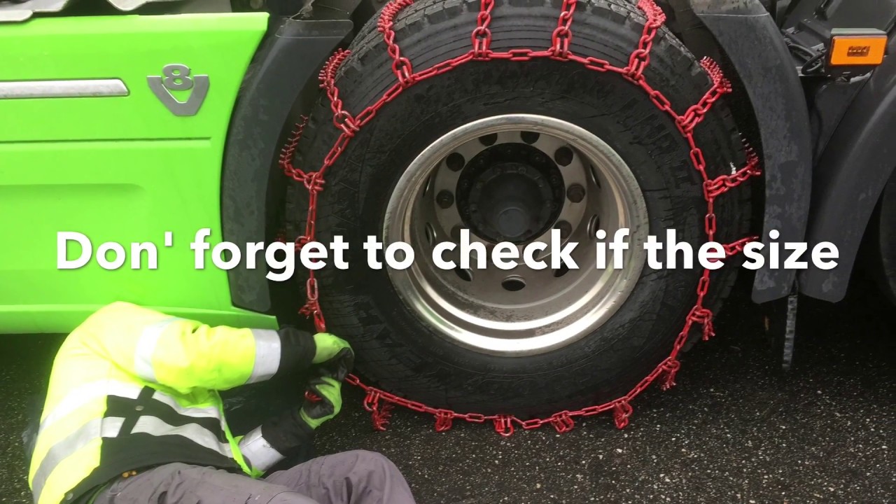 Norwegian snow chains acdc truckers YouTube