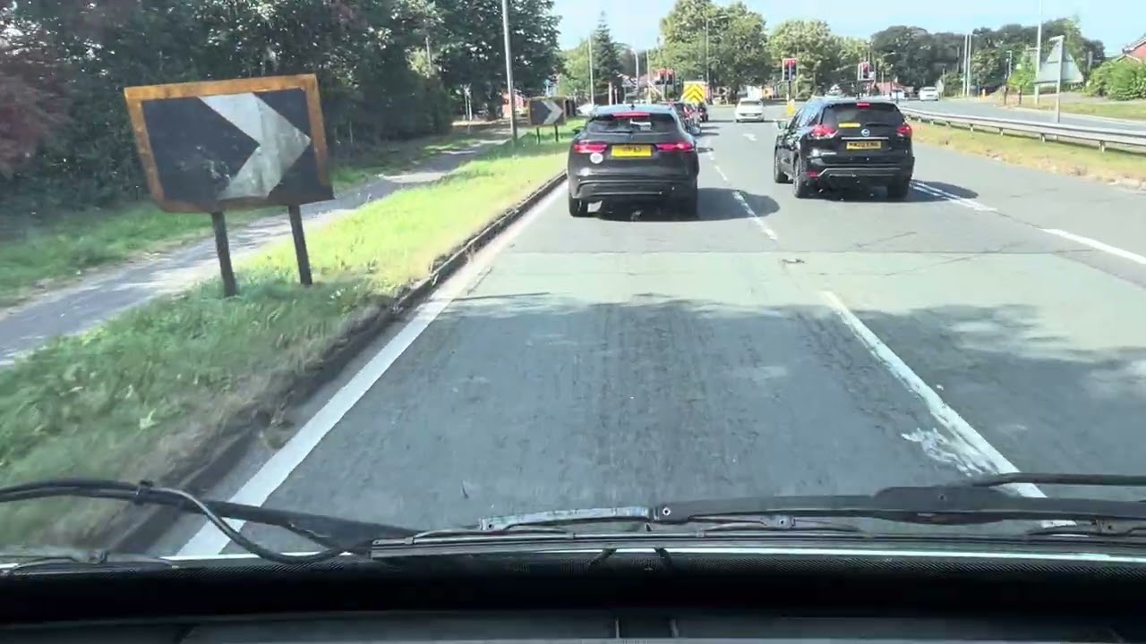 Drive From Tabley Interchange To Oakmere Cheshire 24/08/2025