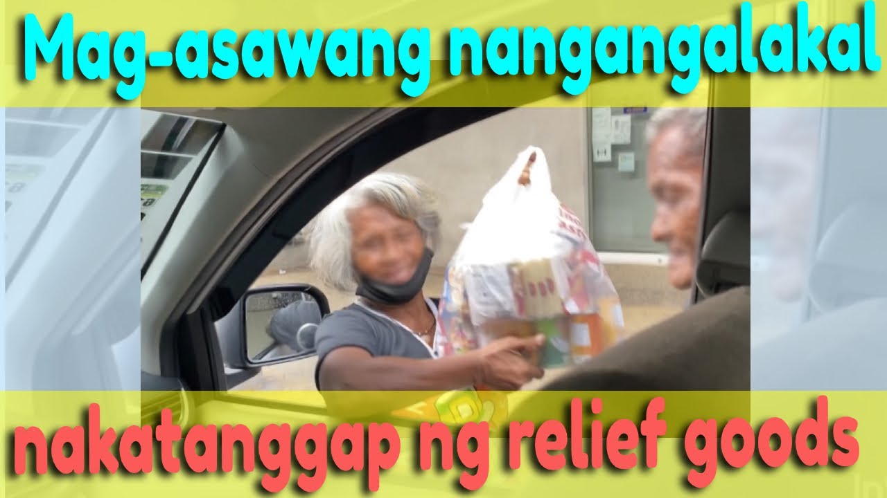 Mag-asawang nangangalakal naka tanggap ng relief goods