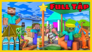 [ Lớp Học Quái Vật ] CẮM TRẠI SINH TỒN TỪ 1 ĐẾN 8 SAO ( Full Tập ) - Minecraft Animation