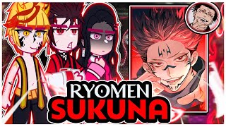 |[Demon Slayer Swap Au reacting to RYOMEN SUKUNA]| \\🇧🇷/🇺🇲// ◆Bielly - Inagaki◆