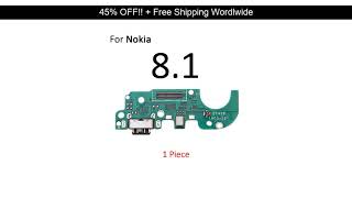 [Best Seller] 5pcs/lot Charging Flex Cable With Microphone For Nokia 6.1 7 Plus 8.1 8 7.2 7.1 6.2 M