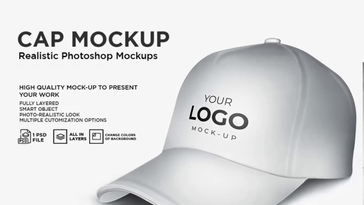 Photoshop Free Download - Cap Mockup - YouTube