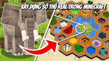 Xây SỞ THÚ cho ĐỘNG VẬT THẬT ngoài đời trong Minecraft Hardcore!! | SeiKunn
