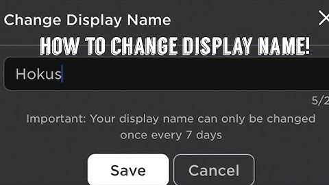 How To Change Your Roblox Display Name! (Mobile, IOS, iPad)