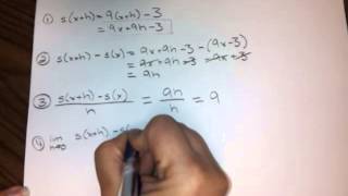 (HW7,#3) The four-step process for s(x) = 9x - 3