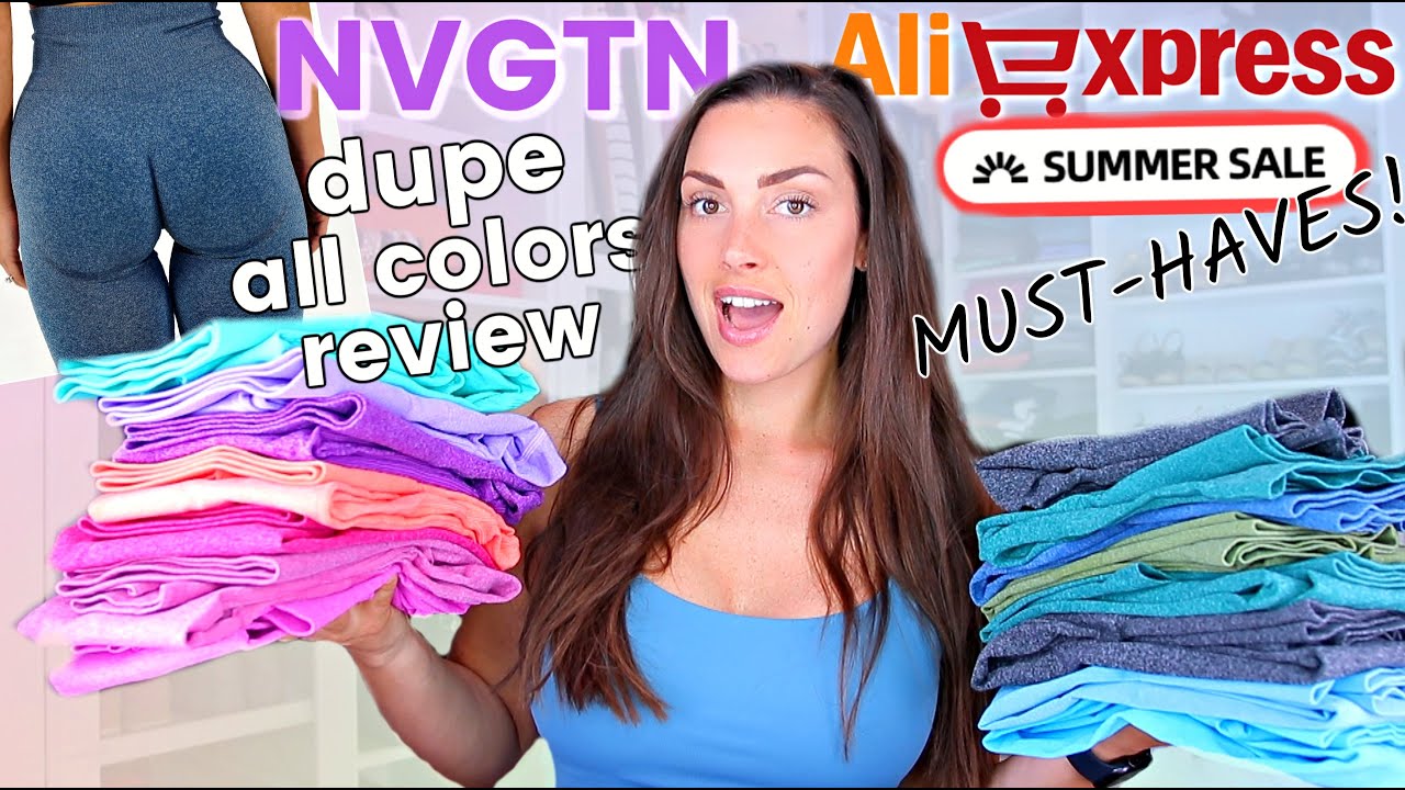 All color NVGTN Leggings + Shorts & ALIEXPRESS SUMMER SALE! 🎉 