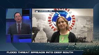 Interview with meteorologist from NWS Jackson, MS about today's flood threat (08/23/22)
