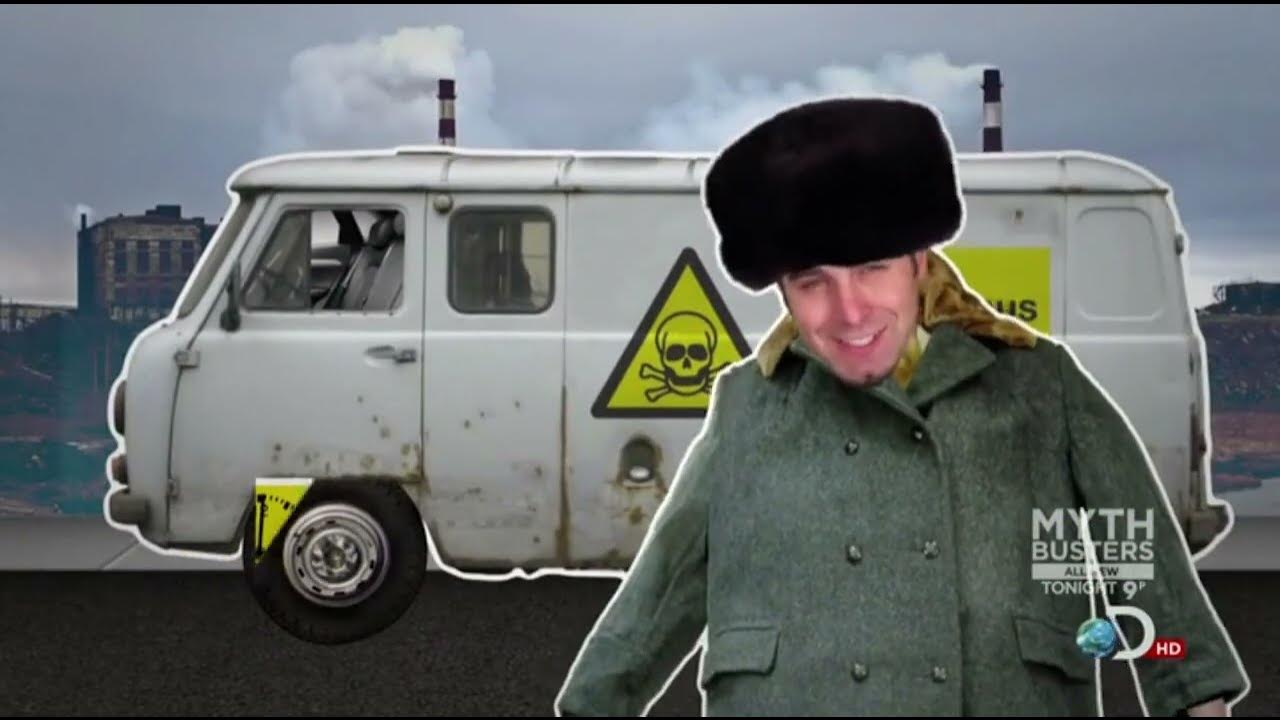 MythBusters Vanishing Van (Remote Control Gas Leak Van Explosion