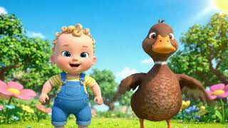 Cute baby dancing with big duck 🐥 Funny and adorable kids video 🧸 3D cartoon