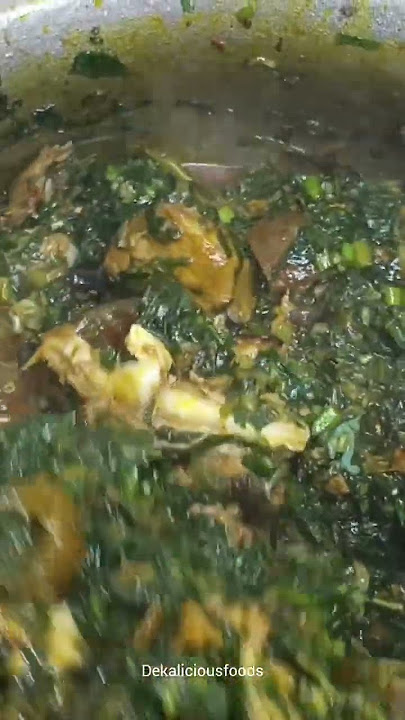 Edikaikong Soup😋😋#shortvideo #cookingchannel #edikaikong #vegetablesouprecipe #nigerianfood #cook