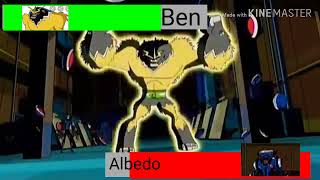Ben 10 Omniverse Ben Vs Albedo Full Fight With Healthbars