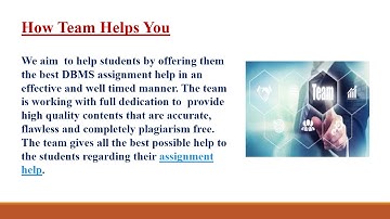Get the Best DBMS Assignment Help in Australia