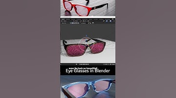 Eyeglasses in blender - Product design timelaps #blender #shorts #viral #3dmodeling #fyp