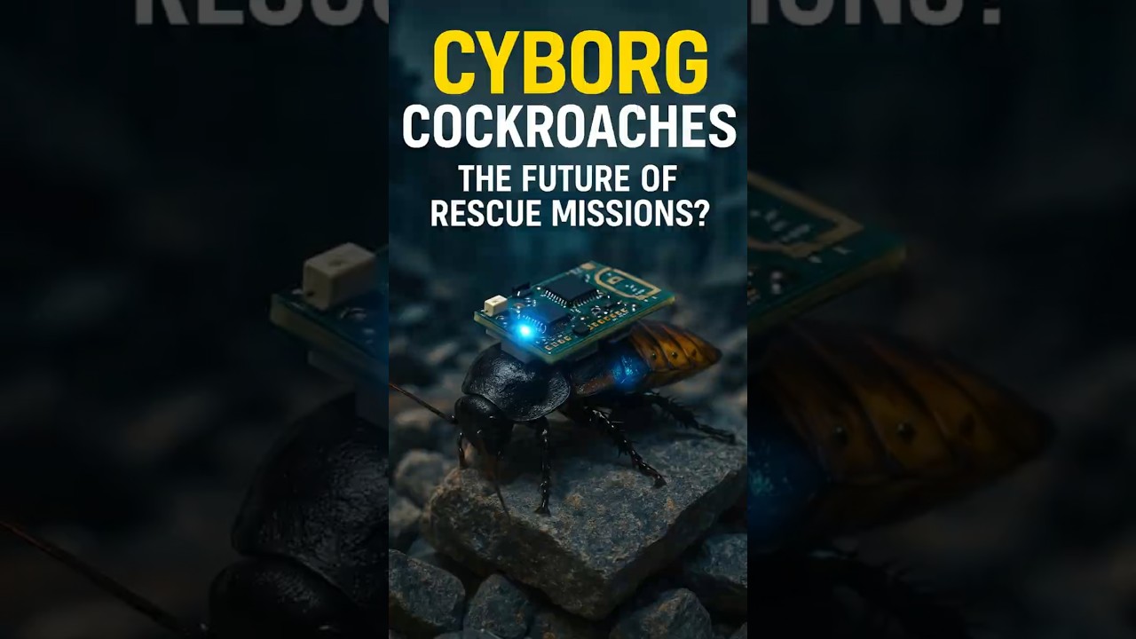 Cyborg Cockroaches - The Future of Rescue Missions?  