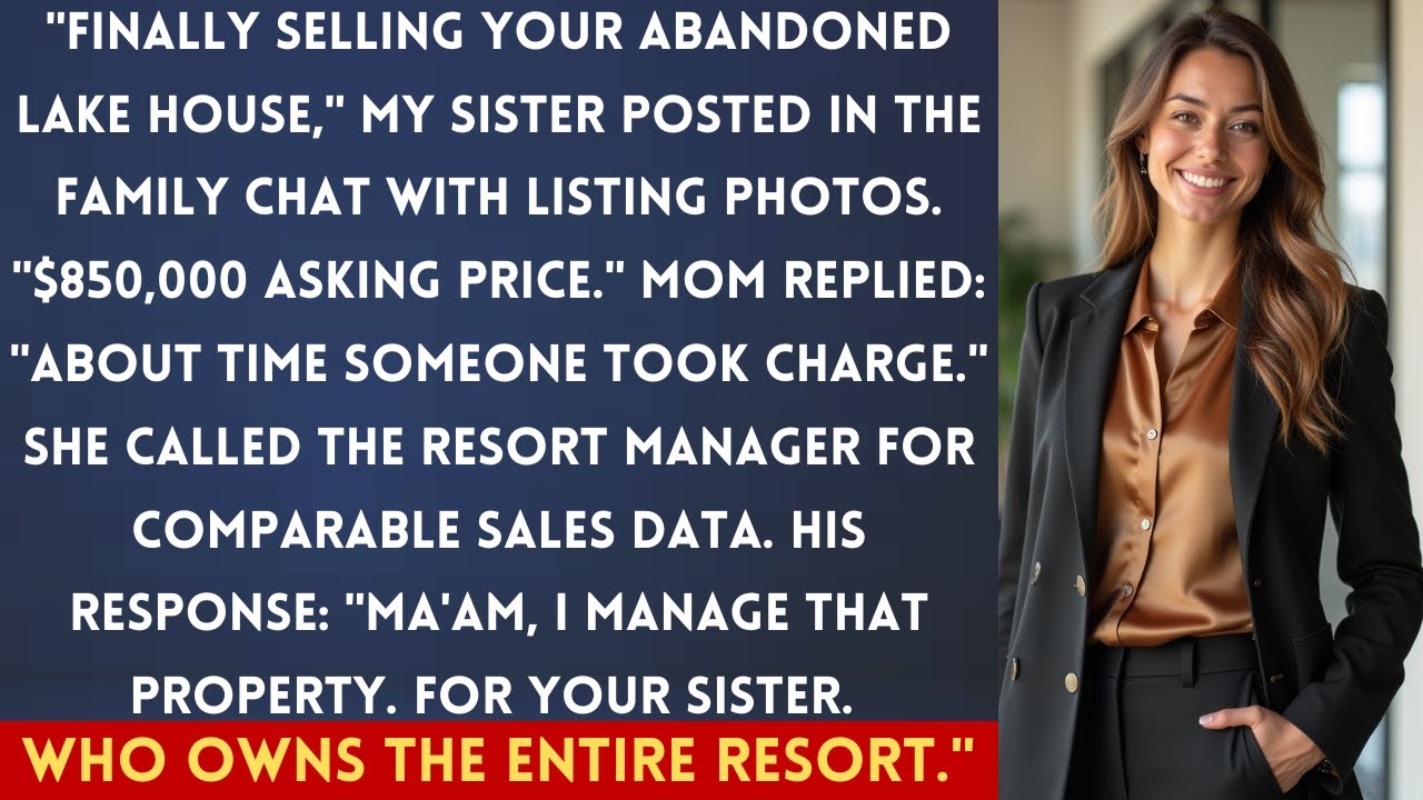 Сестра выставила на продажу мой «заброшенный» дом на озере — менеджер курорта, которому она звони...