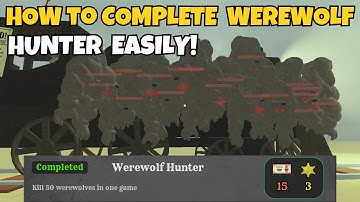 How to Complete the Werewolf hunter Challenge easily!  (Dead Rails)