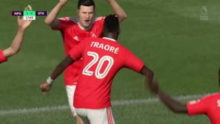 FIFA 17 - Nottingham Forest vs Stoke City Traore Crossbar Freekick