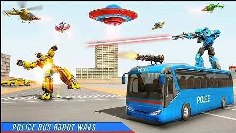 Police Bus Robot Transformation | Robot Car Transform | Chari Games