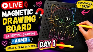 🔴 LIVE Magnetic Drawing Board 🎨 | Day 1 | Satisfying Drawing ASMR | Relaxing Doodles ✨ #shorts #asmr