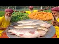 Broccoli & Carrot Mixed Carp Fish Curry Recipe Of Grandpa - Food For Old Age Special People