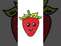 How to draw a Cute Strawberry 🍓 (#shorts #procreate #artshorts #viral #drawing #arttiktok  )