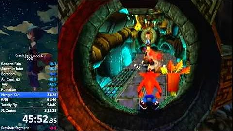 Crash 2 – 100% speedrun in 1:12:51