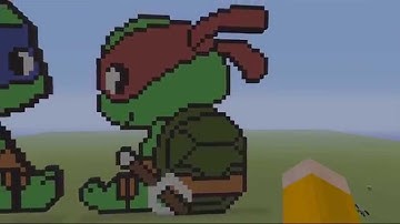 TMNT MINECRAFT Pixel Art - Baby Raphael
