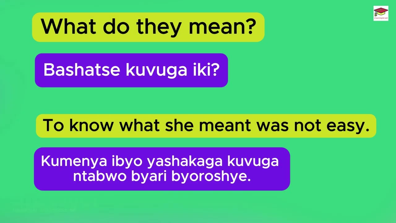 Verbs and examples in English