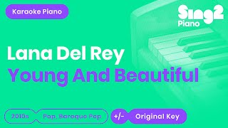 Lana Del Rey - Young And Beautiful (Karaoke Piano) Resimi