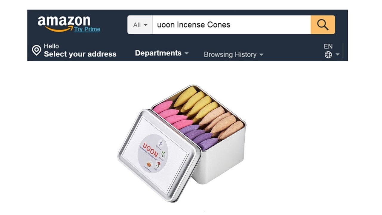 UOON Backflow Incense Cones | Rose + Jasmine + Lavender + Sandalwood Mixed Natural Fragrant Cones