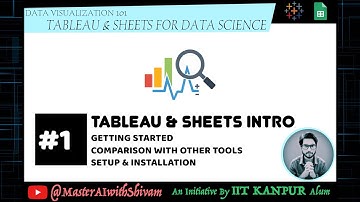 1. Setup & Getting Started || Tableau & Sheets for Data Science || MasterAiWithShivam