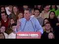 Sánchez apela a la concentración del voto en el PSOE ante la fragmentación: "Todo al rojo"