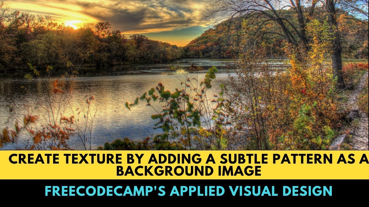 freeCodeCamp's Create Texture by Adding a Subtle Pattern as a ...