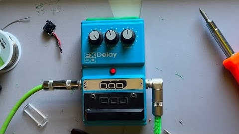 Fixing a junk store DOD FX90 analog delay pedal from the 80s