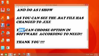 .BAT TO .EXE