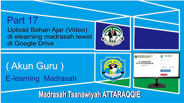 Cara Upload Video di Bahan Ajar E-learning Madrasah