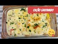 Cação gratinado