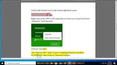Set up bVPN L2TP VPN on Windows 8