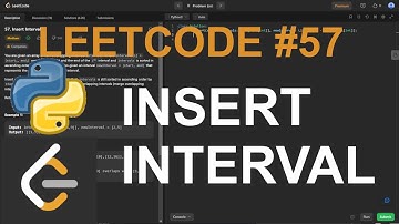 Insert Interval - LeetCode 57 - Single Pass Solution - Python #leetcode