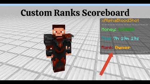 Custom Scoreboard Ranks | Minecraft Bedrock 1.16.100