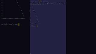 C++ program to print hollow right triangle star pattern | PWOS #shorts