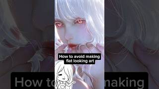 How to avoid making flat looking art xD all art by me #digitalart #howtodraw #art #anime