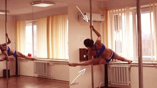 Pole Dance Tutorial | видеоурок _ танец на пилоне _ шпагаты Pole Dance Tutorial | видеоурок _ танец на пилоне _ шпагаты