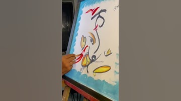 Harsh name in ganesha | Raj Kandalgaonkar #shorts #art #harsh #harshbeniwal @harshbeniwal