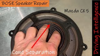 How To Repair BOSE Speaker Cone Separation Distortion: Mazda CX 5