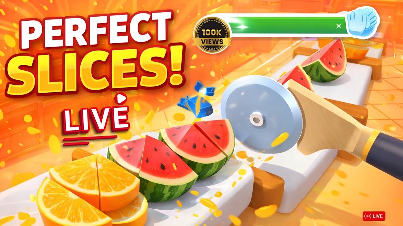 Perfect Slices LIVE 🔪 | Satisfying Cutting Gameplay 😍 #live #68