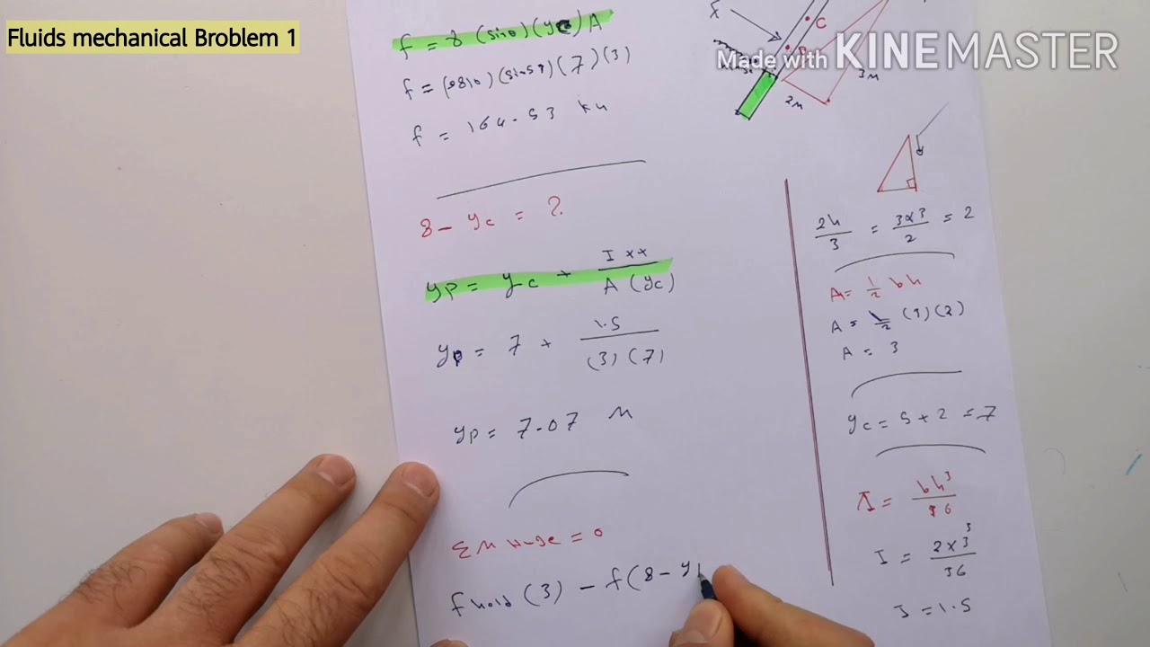 Fluids mechanical Broblem 1