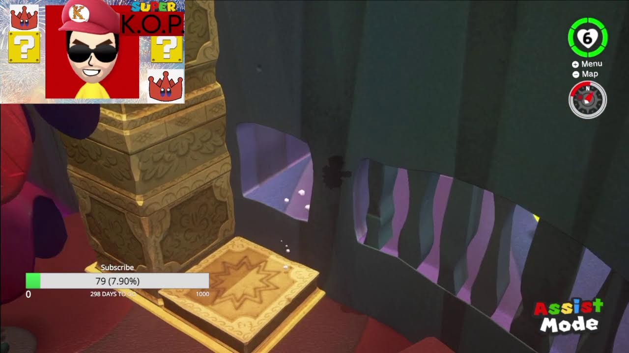 Mario odyssey but every time I die the video starts over